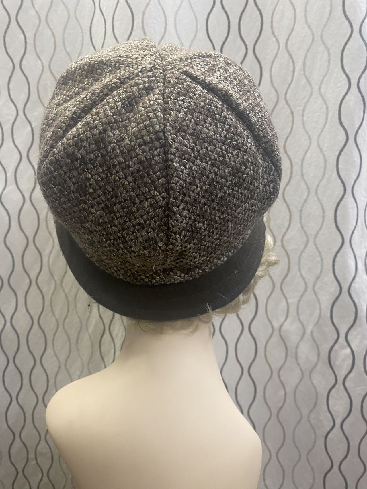 1950 women bucket grey hat