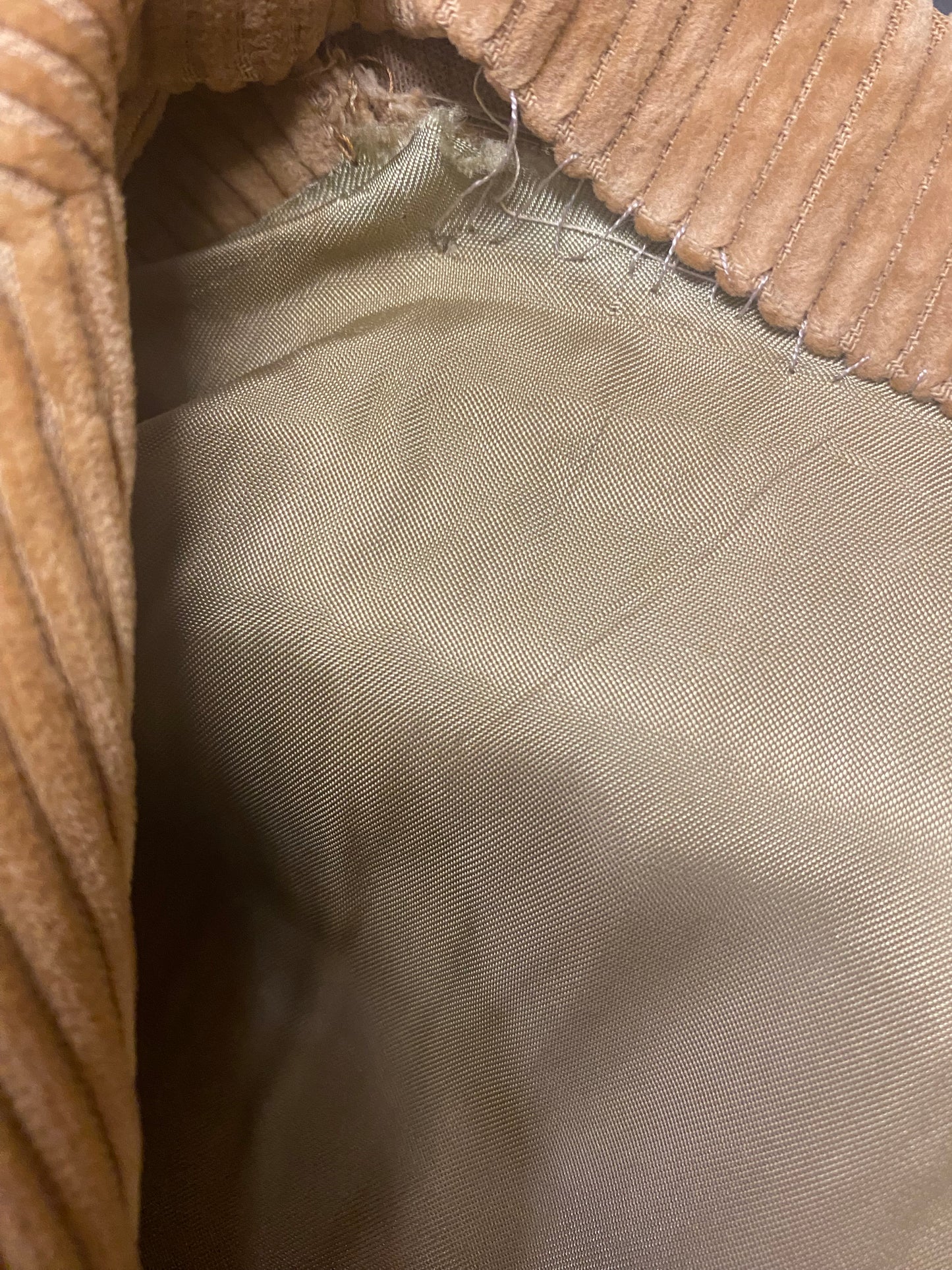 Man's Vintage Tan Corduroy Norfolk 3 Pocket Sportscoat