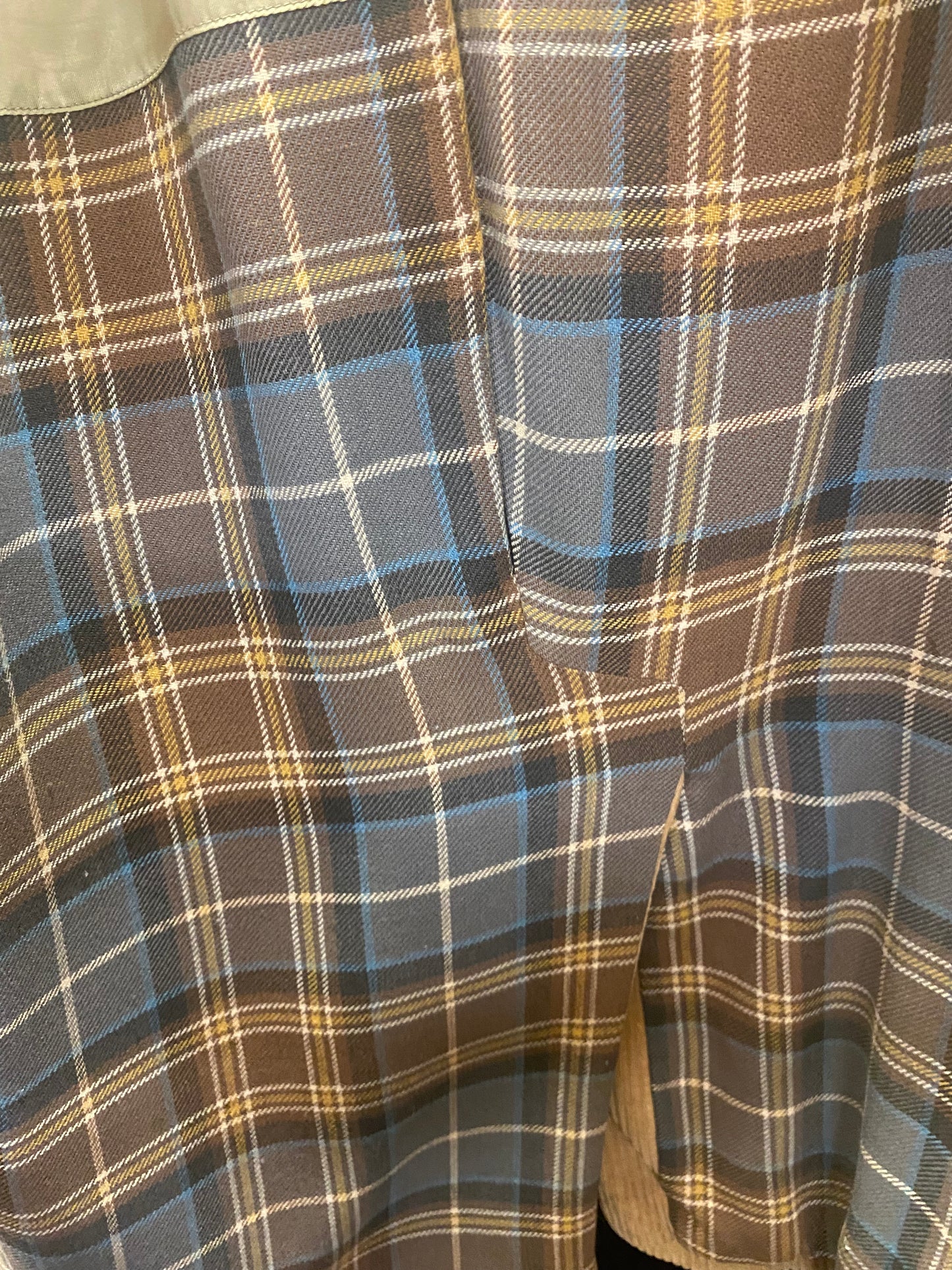 Man's Vintage Tan Corduroy Norfolk 3 Pocket Sportscoat