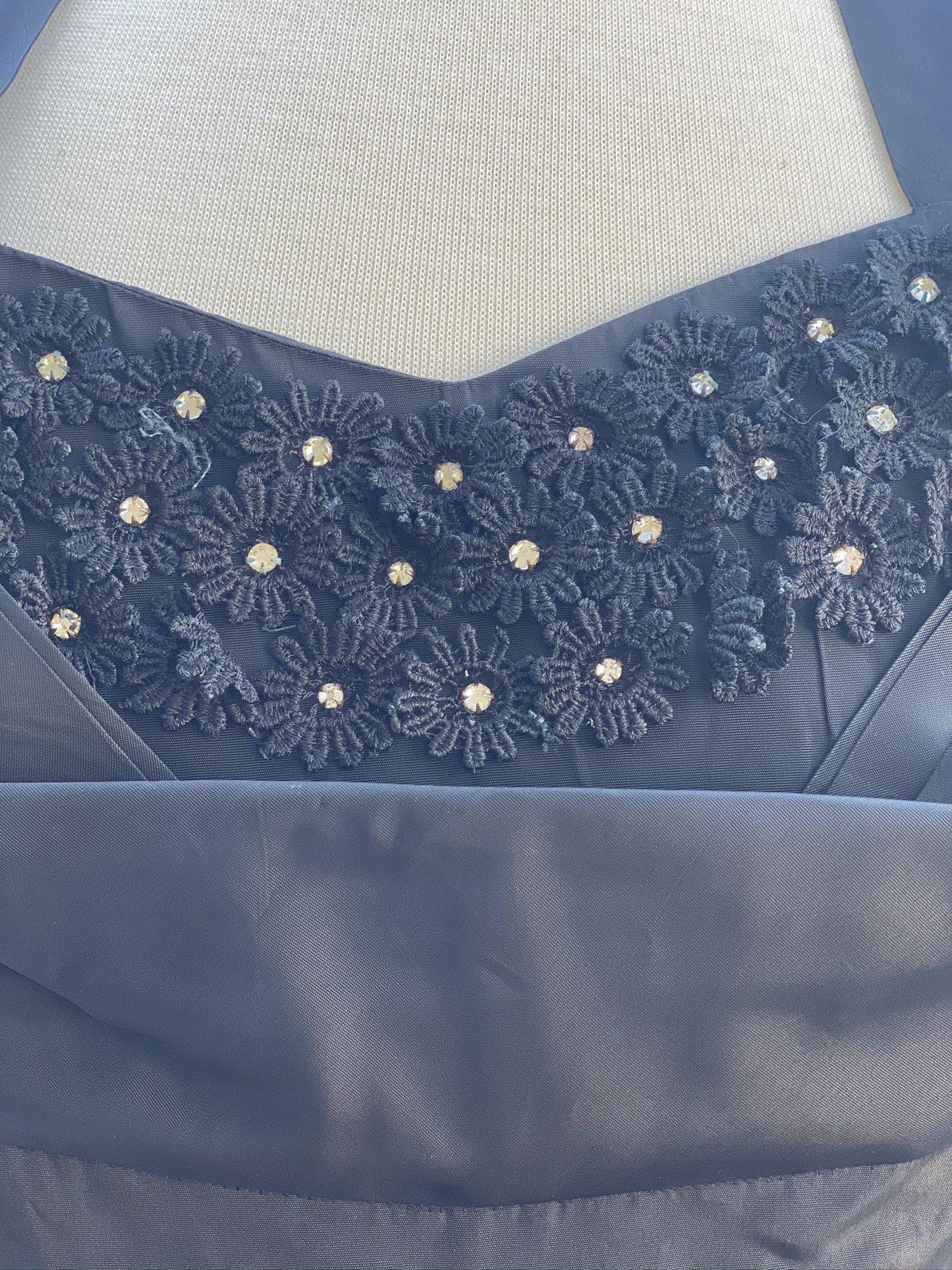 1950 Vintage Black Halter Prom Party Dress with Bolero Jacket - A Walk Thru Time Vintage