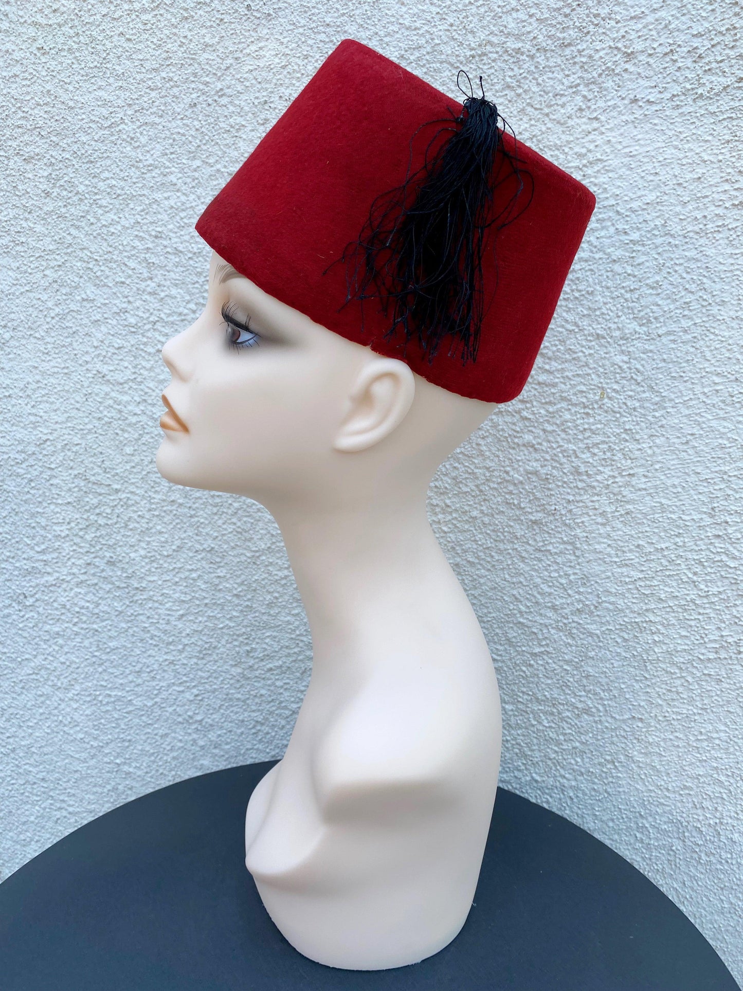 1950's Moroccan Red Fez Hat - A Walk Thru Time Vintage
