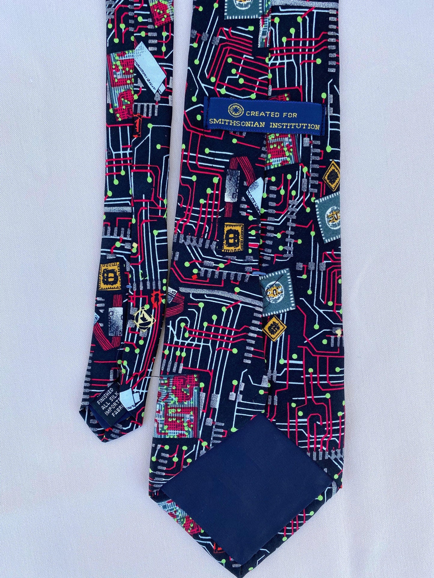 Smithsonian Institute Circuitry Tie - A Walk Thru Time Vintage