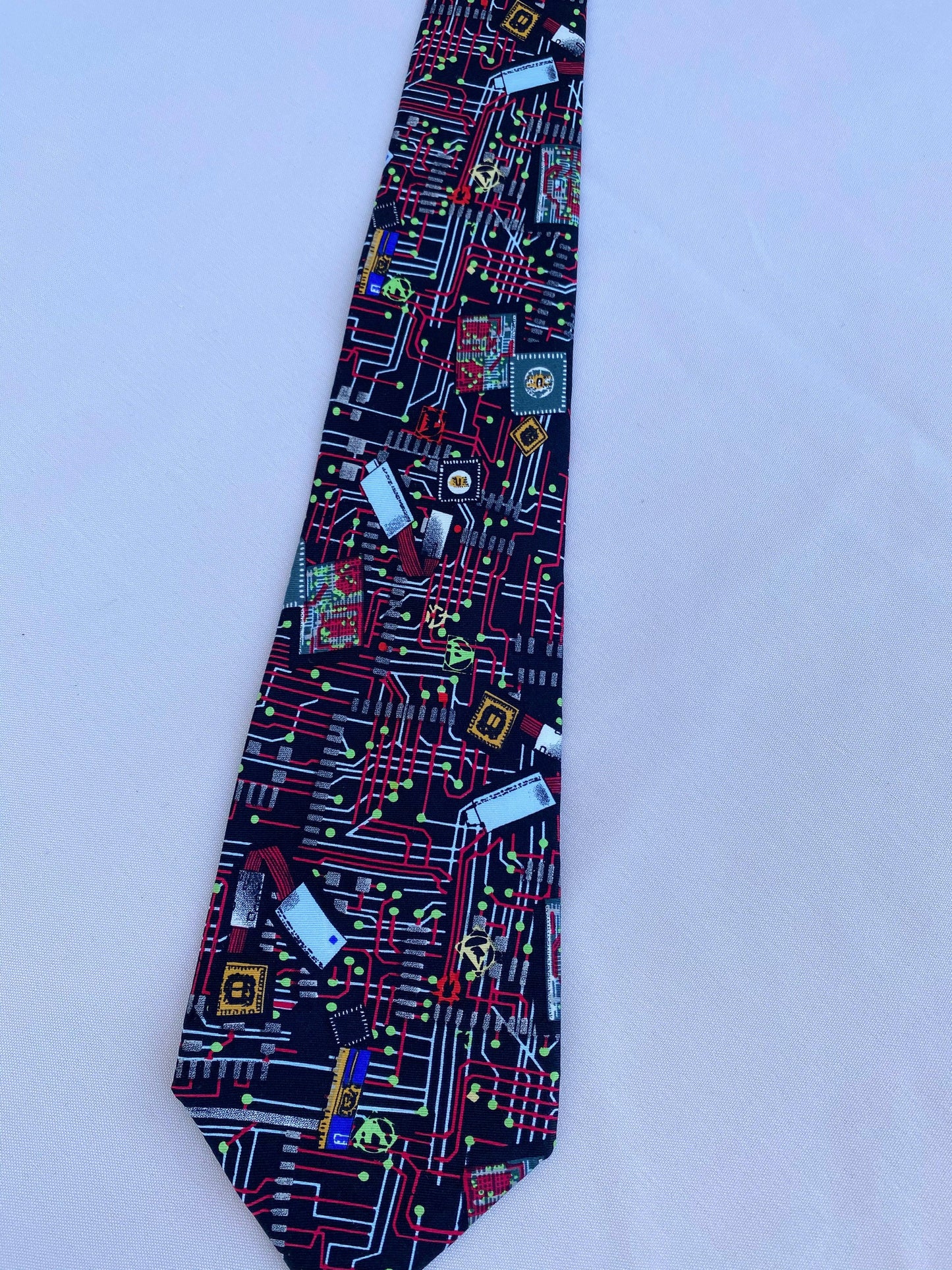 Smithsonian Institute Circuitry Tie - A Walk Thru Time Vintage