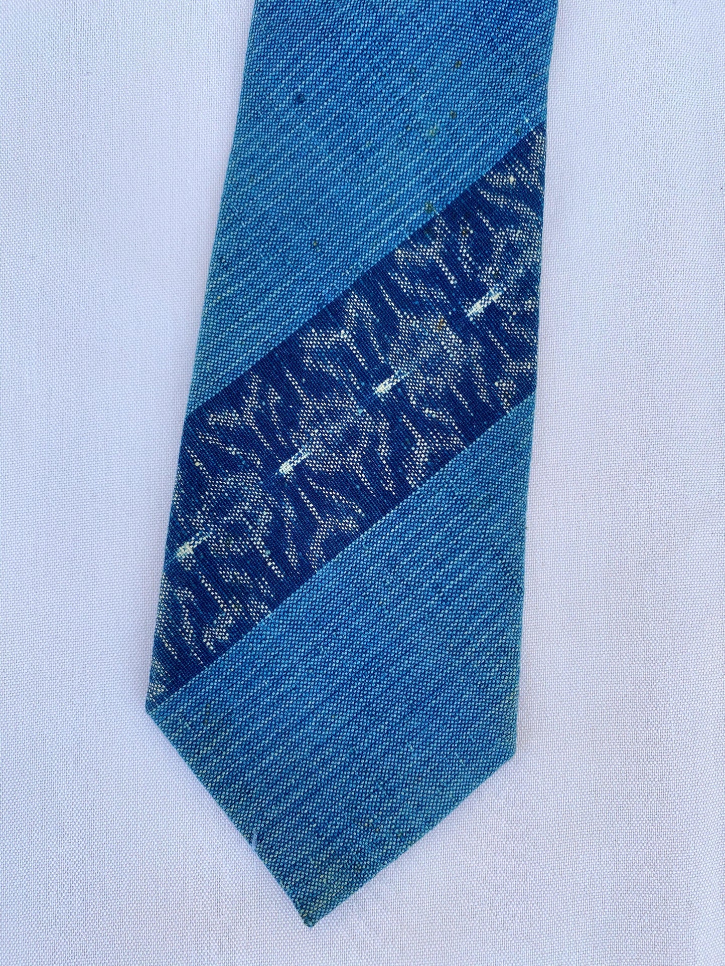 Blue Fabric Tie - A Walk Thru Time Vintage