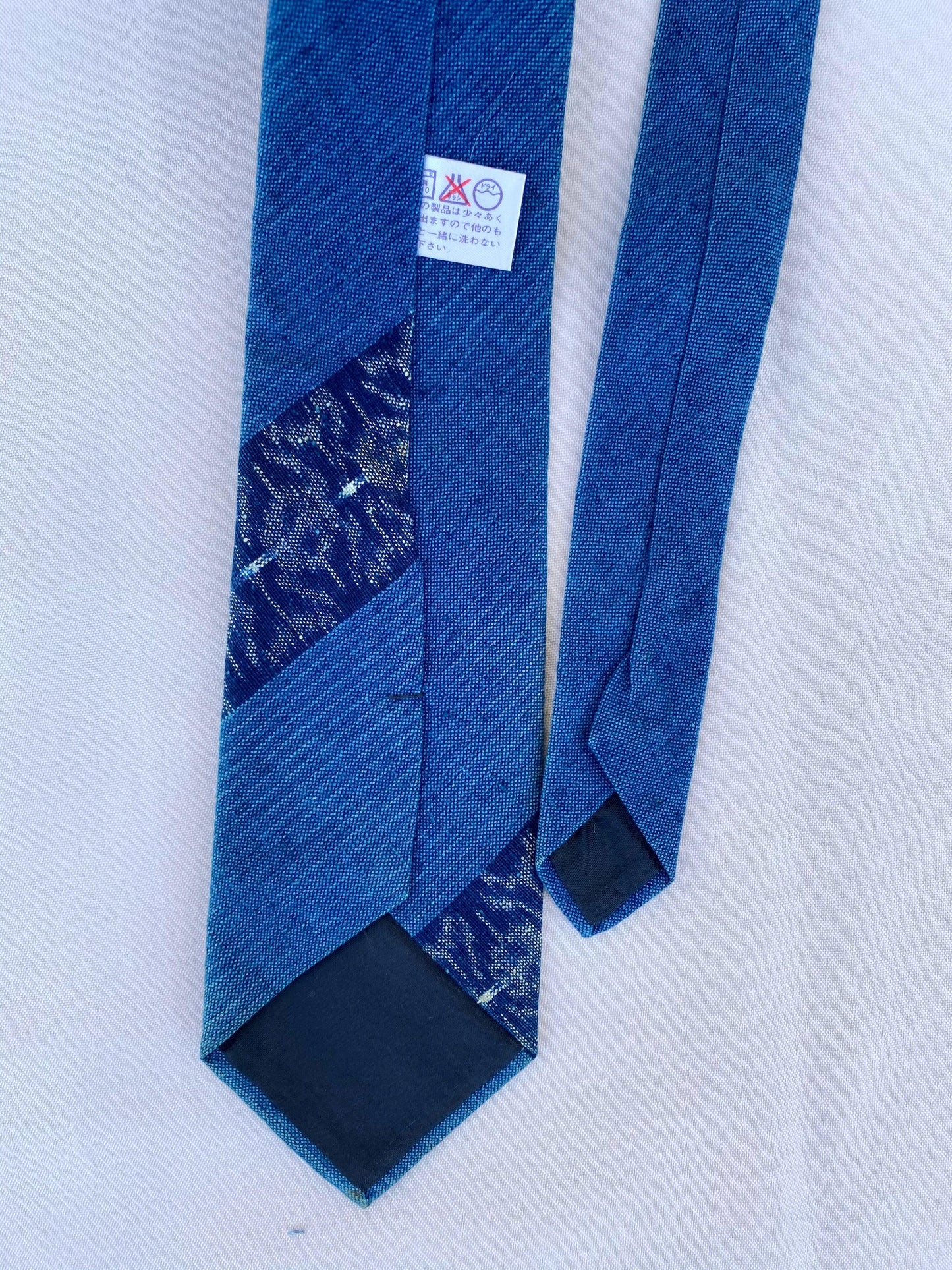 Blue Fabric Tie - A Walk Thru Time Vintage