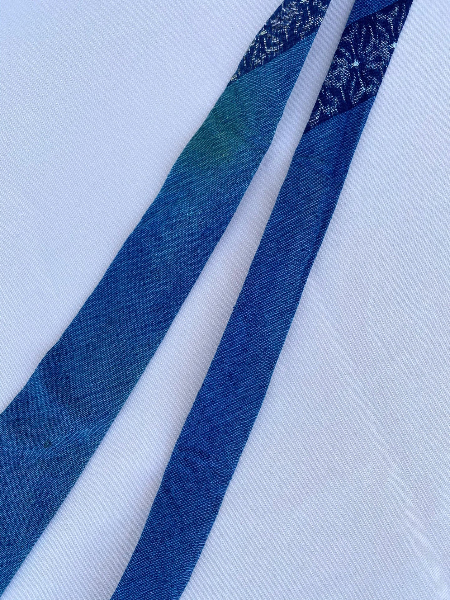 Blue Fabric Tie - A Walk Thru Time Vintage