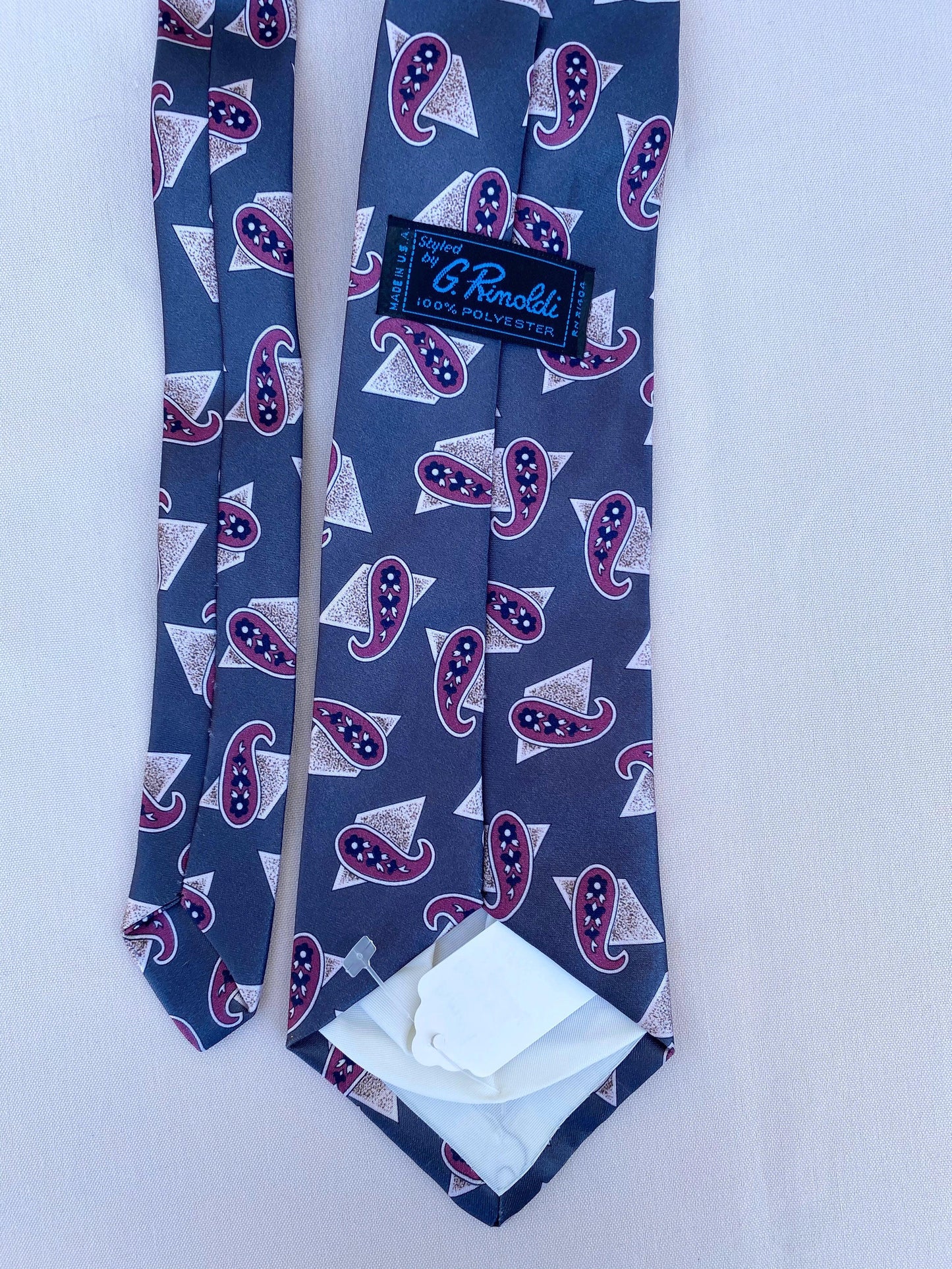 Blue & Purple Paisley Tie - A Walk Thru Time Vintage