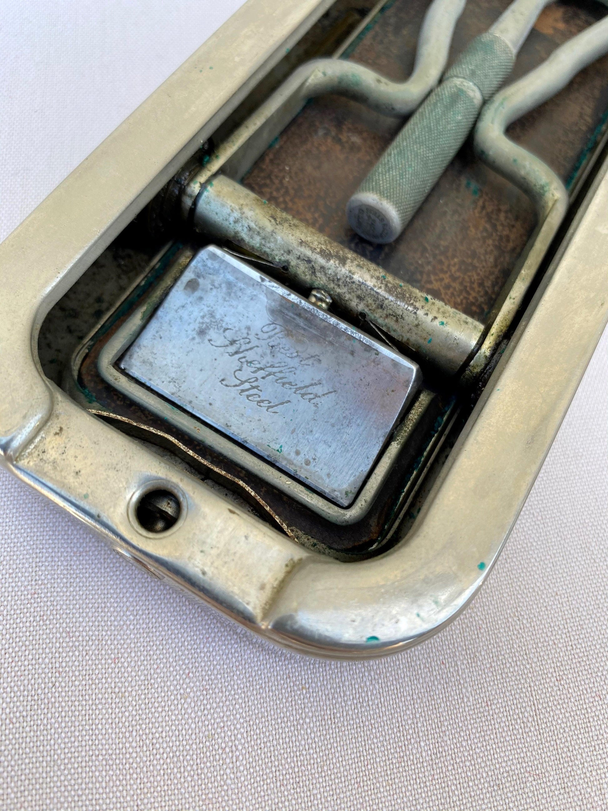 1920's Vintage Silver Rolls Razor English Shaving Kit - A Walk Thru Time Vintage