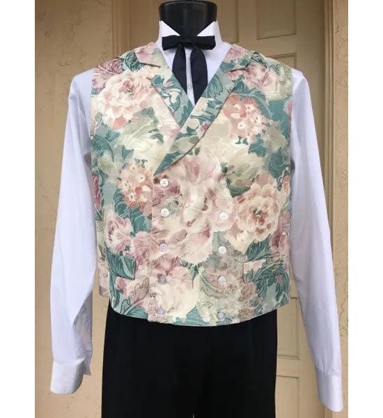 MENS FLORAL EDWARDIAN VEST