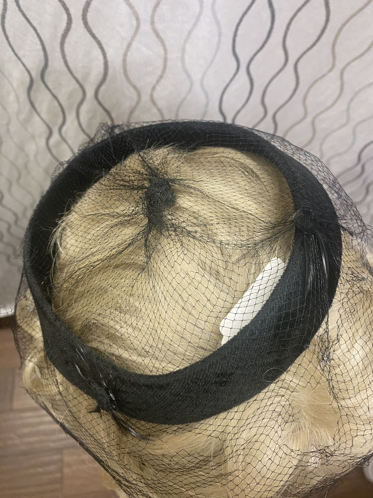 women black netting hat