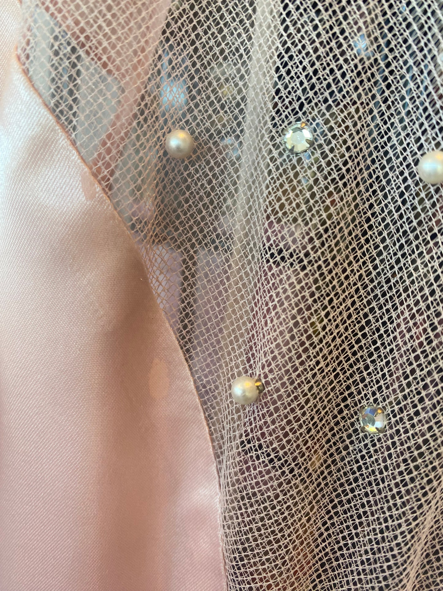 80's Pretty In Pink Satin Mermaid with Bow and Train Prom Dress