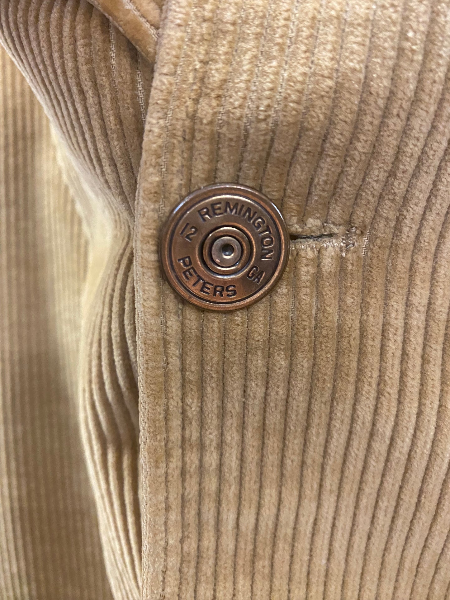 Man's Vintage Tan Corduroy Norfolk 3 Pocket Sportscoat