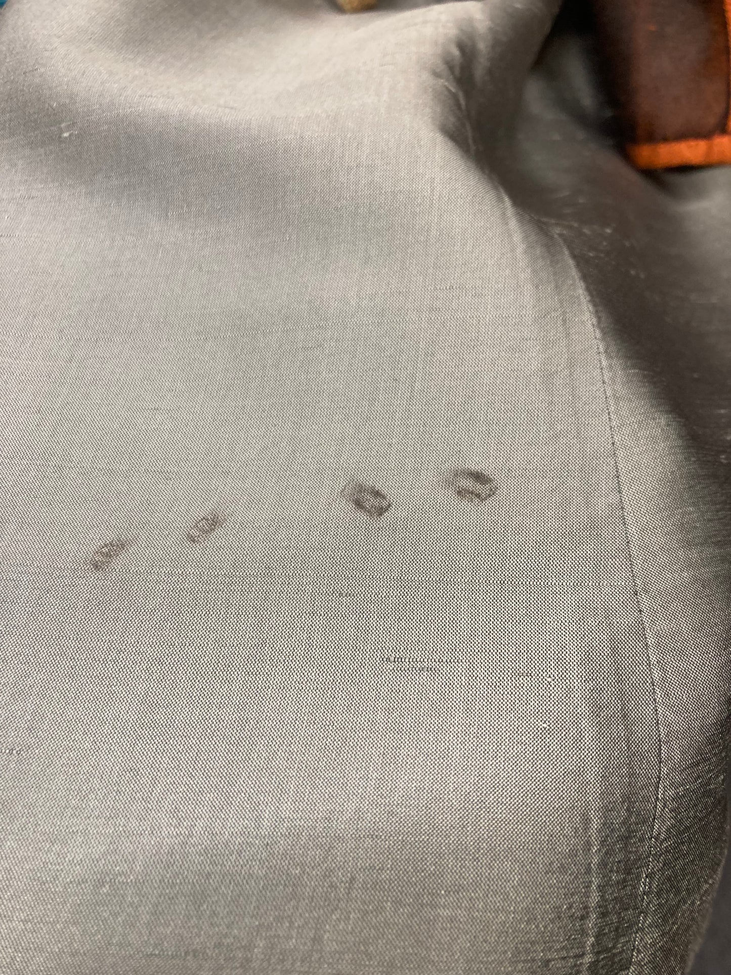 Mint Brocade Victorian Walking Suit with Bustle and Skirt