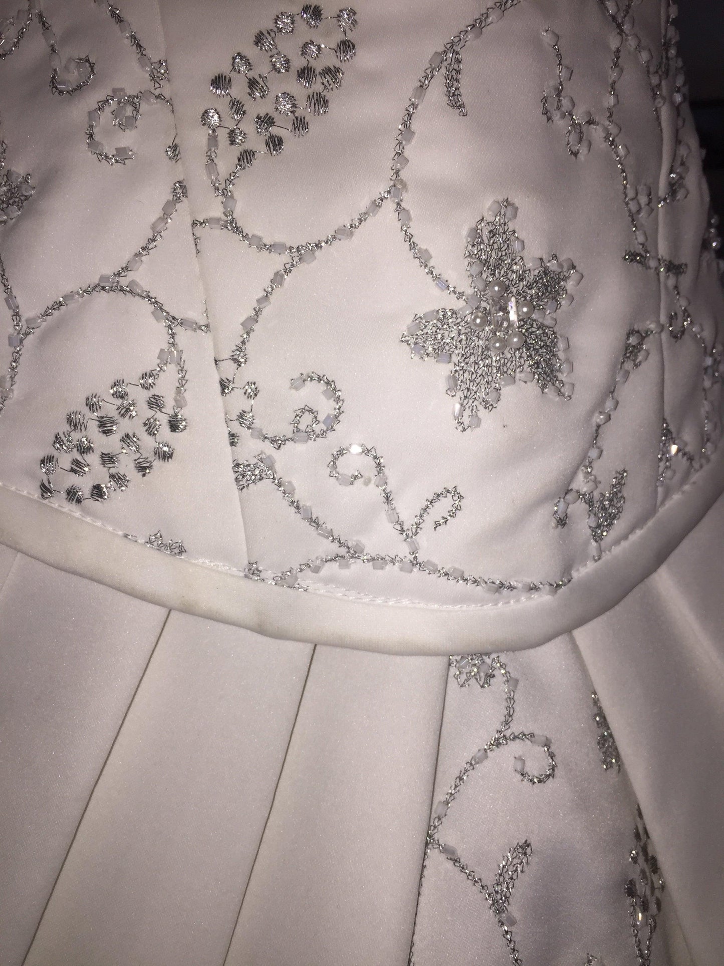 Elizabeth Chevron One of a Kind Wedding Gown - A Walk Thru Time Vintage