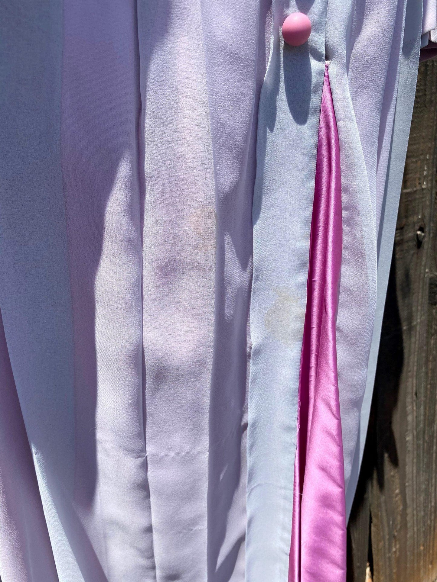 Edwardian Style Morning Day Dress With Pink Satin Details - A Walk Thru Time Vintage