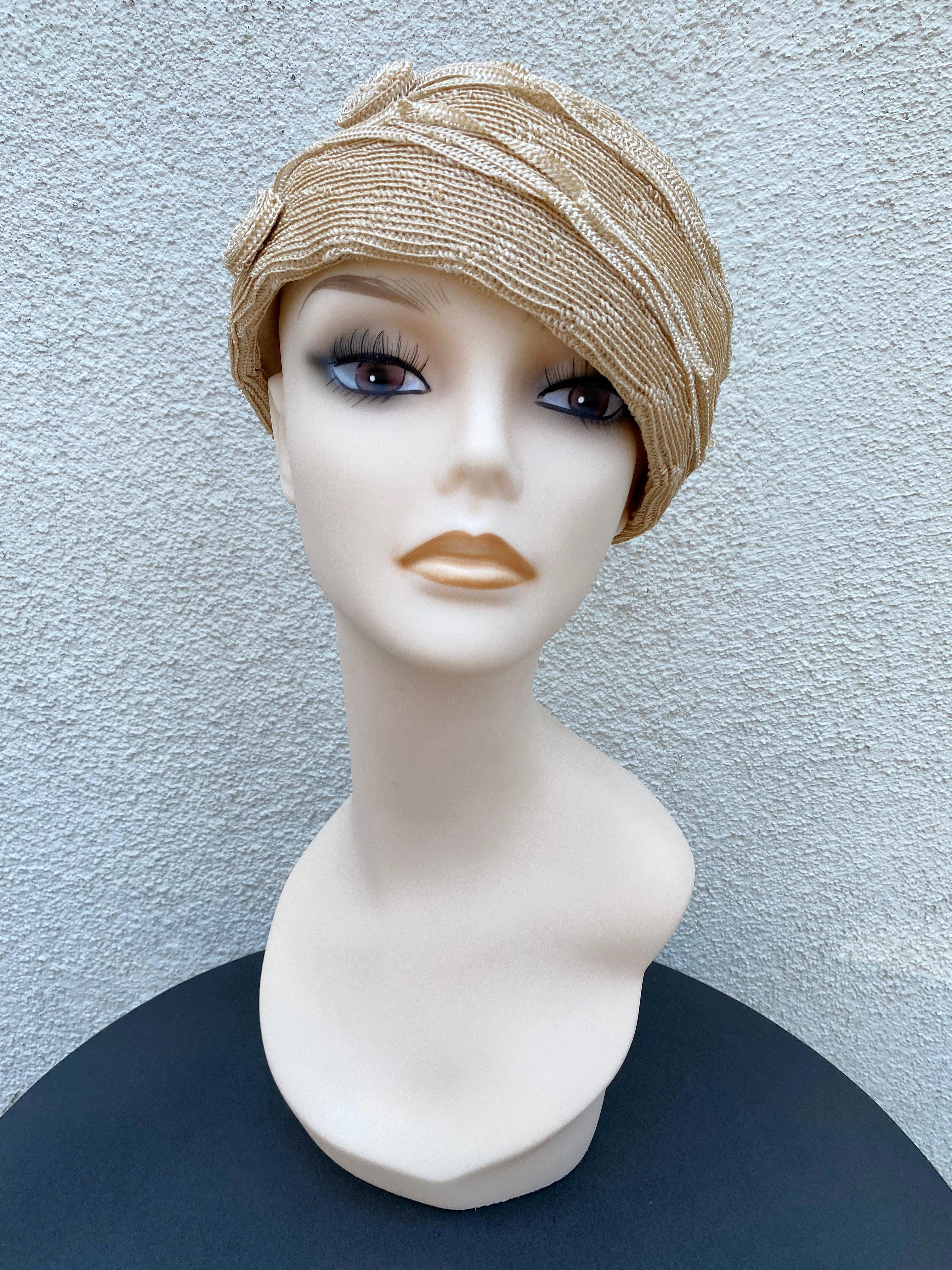 Beige cheap cloche hat